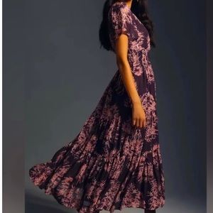 Anthropologie-Somerset Maxi Dress chiffon edition-Small Petite